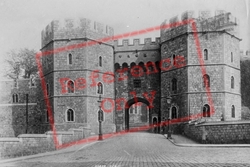 Castle, Henry VIII Gate 1895, Windsor