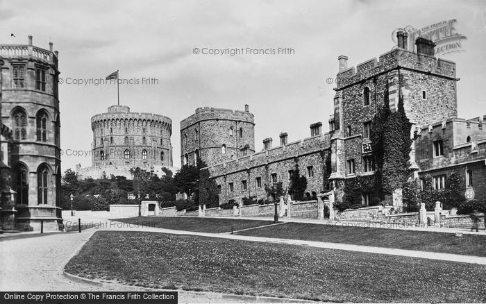 Photo of Windsor, Castle, Military Knights Houses 1895