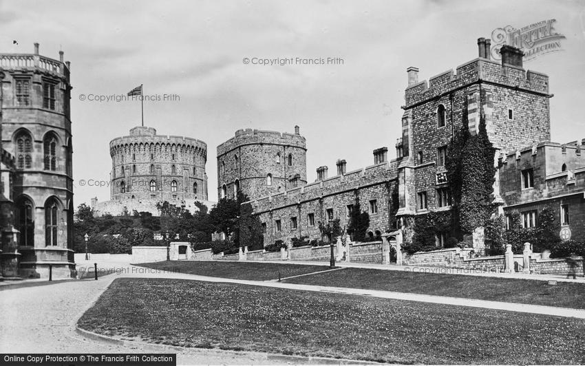 Windsor, Castle, Military Knights Houses 1895