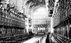 Castle, St George's Chapel Choir 1895, Windsor