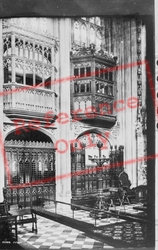 Castle, St George's Chapel, Choir, Royal Pews 1895, Windsor