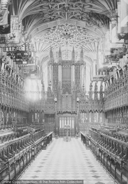 Photo of Windsor, Castle, St George's Chapel, Choir West 1895