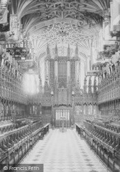 Castle, St George's Chapel, Choir West 1895, Windsor