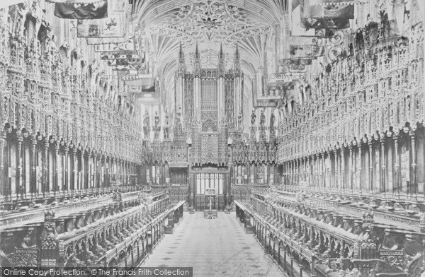 Photo of Windsor, Castle, St George's Chapel, Choir West 1895