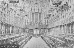 Castle, St George's Chapel, Choir West 1895, Windsor