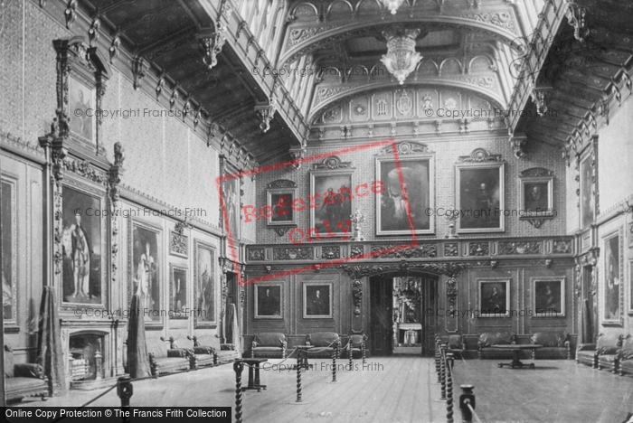 Photo of Windsor, Castle, The Waterloo Chamber 1895