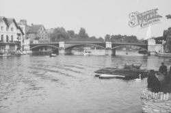 River Thames And The Bridge c.1950, Windsor