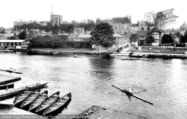 Photo of Windsor, The Castle From The River Thames 1929