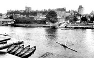 Windsor, the Castle from the River Thames 1929