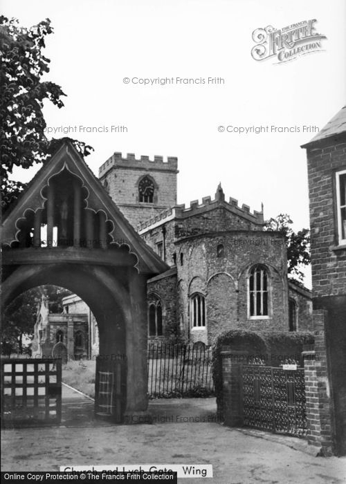 Photo of Wing, Church And Lych Gate c.1950