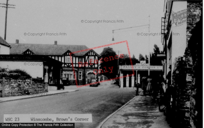 Photo of Winscombe, Brown's Corner c.1955