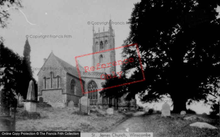 Photo of Winscombe, St James' Church c.1955