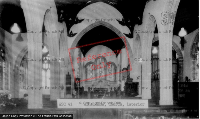 Photo of Winscombe, The Church Interior c.1965