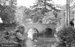 The Pack Horse Bridge c.1955, Winsford
