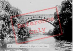 The Bridge And River Tees c.1955, Winston