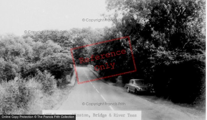 Photo of Winston, The Bridge And River Tees c.1955