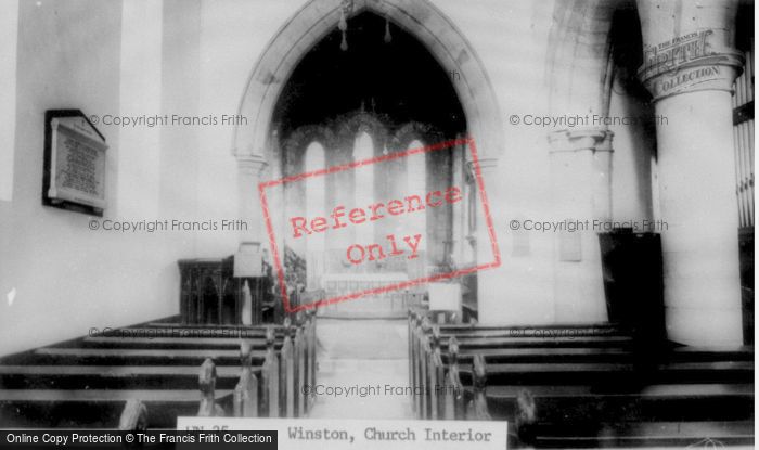 Photo of Winston, The Church Interior c.1955