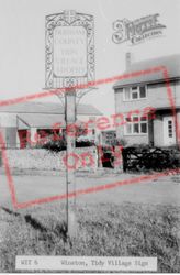 The Tidy Village Sign c.1955, Winston
