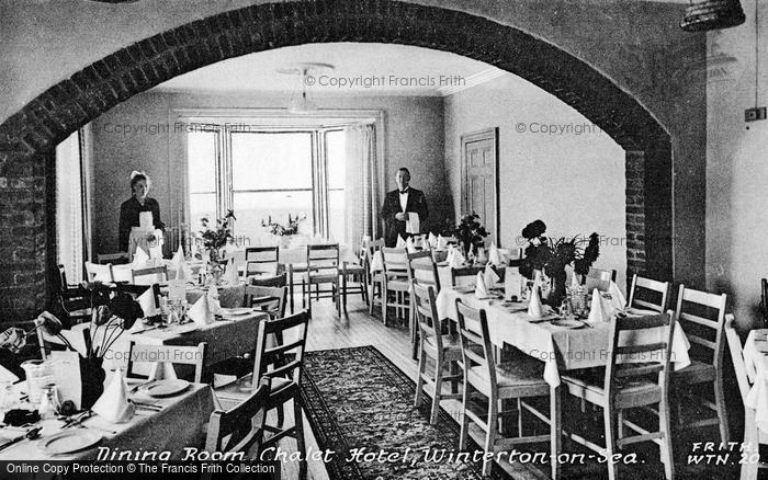 Photo of Winterton On Sea, Dining Room, Chalet Hotel c.1950