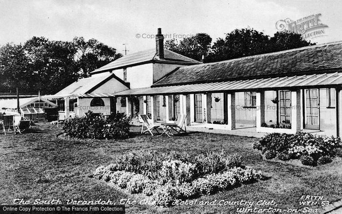 Photo of Winterton On Sea, The South Verandah, The Chalet Hotel And Country Club c.1955
