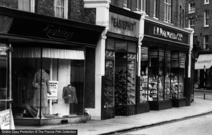 Photo of Wisbech, Market Street Shops c.1955