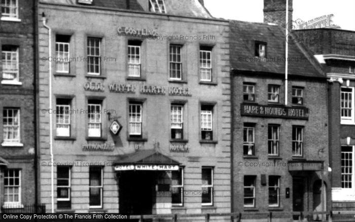Photo of Wisbech, Olde Whyte Harte And Hare & Hounds Hotels, North Brink c.1950