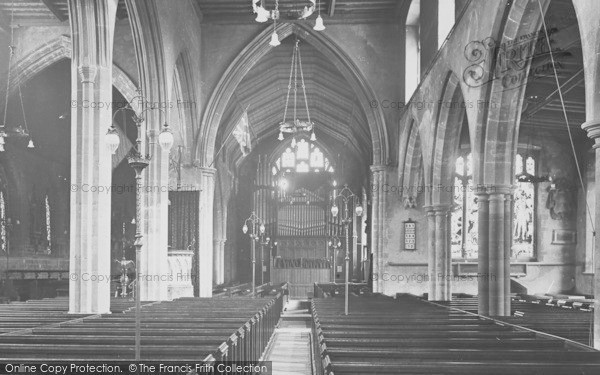Photo of Wisbech, Parish Church, Interior 1923