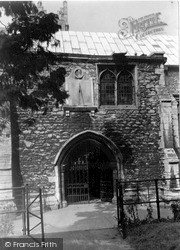 South Door, St Peter's Church c.1950, Wisbech