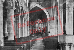 St Peter's Church Interior 1901, Wisbech