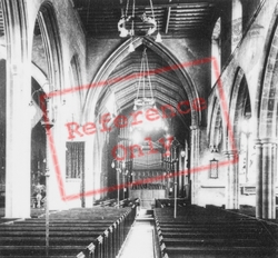 St Peter's Church Interior c.1960, Wisbech