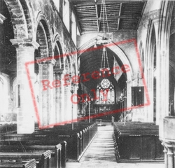 St Peter's Church Interior c.1960, Wisbech