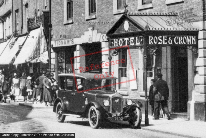 Photo of Wisbech, The Rose & Crown Hotel Entrance 1929