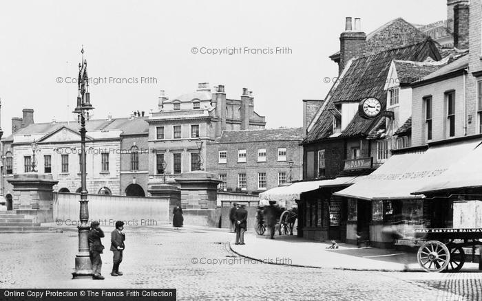 Photo of Wisbech, Waiting For Friends At The Clarkson Memorial 1901