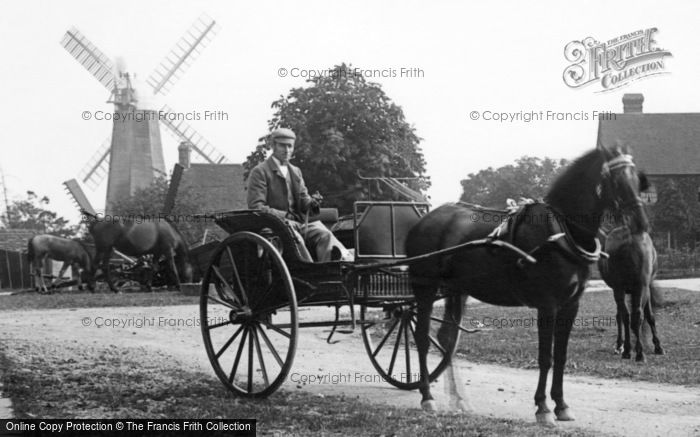 Photo of Wisborough Green, Horse And Carriage 1896