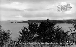 The Bay From The Cliffs c.1955, Wisemans Bridge