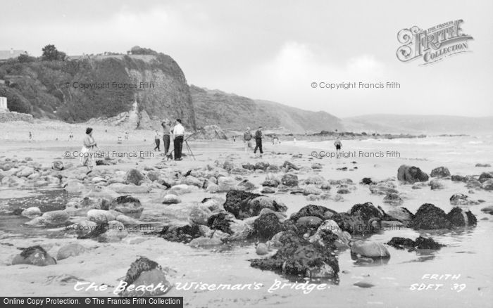Photo of Wisemans Bridge, The Beach c.1960