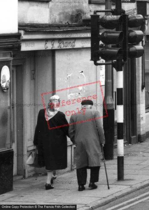 Photo of Witham, Couple In The High Street c.1965