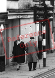 Couple In The High Street c.1965, Witham