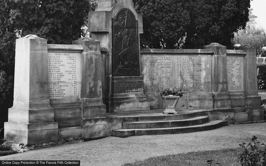 Witham, Names on War Memorial c1965
