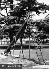 Witham, the Park, Child mounting Slide c1965