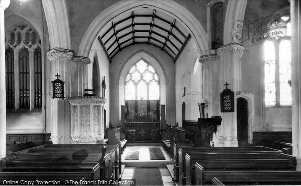 Photo of Witheridge, St John Baptist Church Interior c.1955