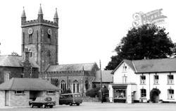 The Church And Shop c.1965, Witheridge