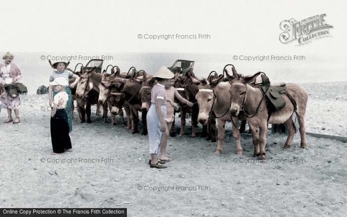 Photo of Withernsea, The Donkeys c.1955