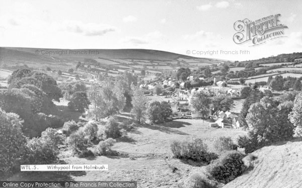 Photo of Withypool, From Holmbush c.1955