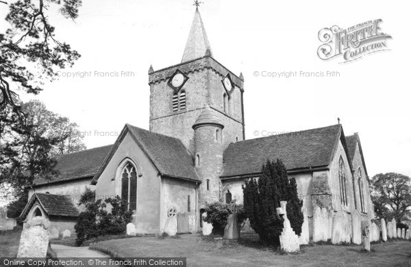 Photo of Witley, All Saints Church c.1960