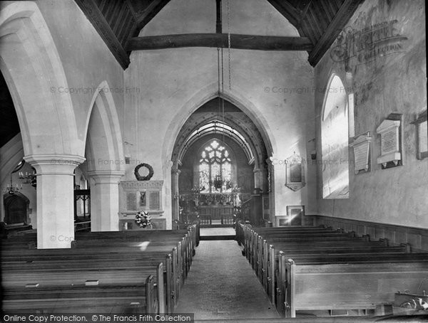Photo of Witley, Church Interior 1919