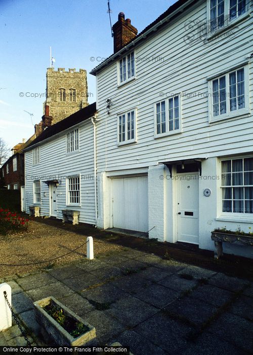 Photo of Wittersham, Weatherboarded Houses And Church c.1990