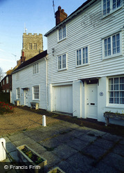 Weatherboarded Houses And Church c.1990, Wittersham