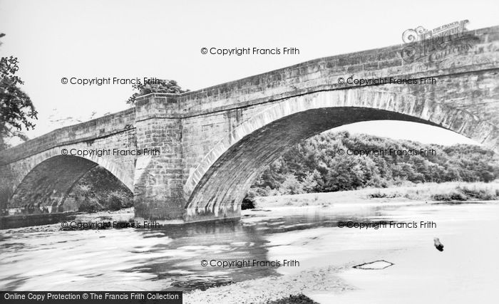 Photo of Witton Le Wear, The River Wear And Bridge c.1955