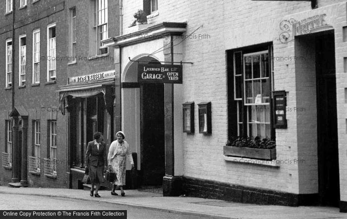 Photo of Wiveliscombe, Ladies Outside The Lion Hotel 1955